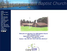 Tablet Screenshot of lakeviewfwb.com